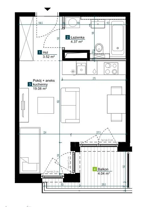 Mieszkanie na sprzedaż, 27 m², Warszawa Bemowo Chrzanów 