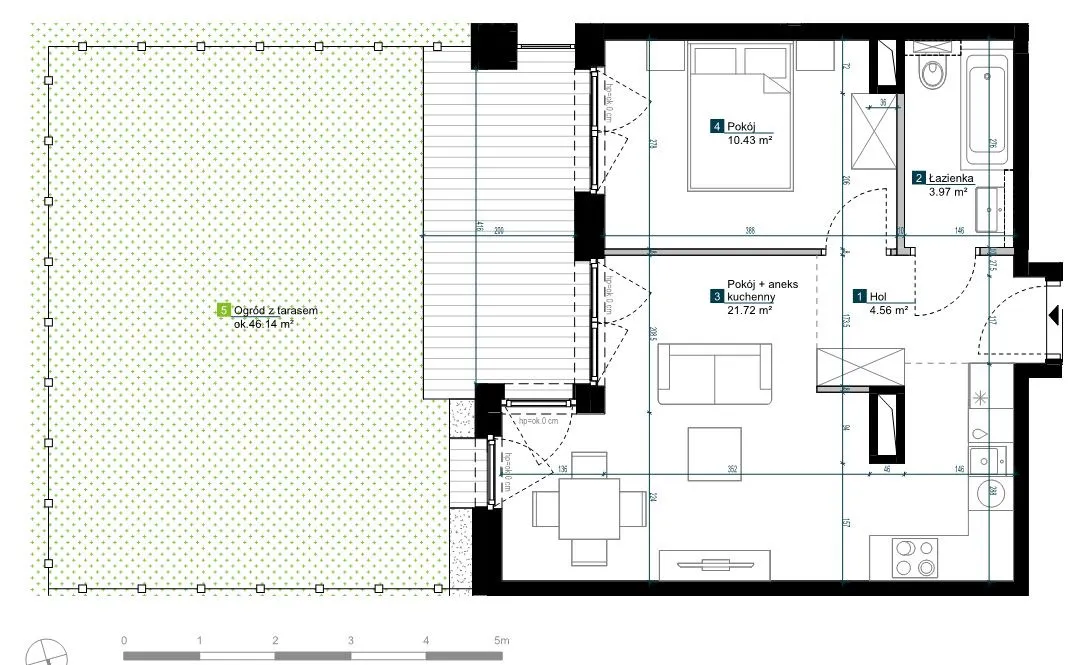 Mieszkanie na sprzedaż, 40 m², Warszawa Bemowo Chrzanów 