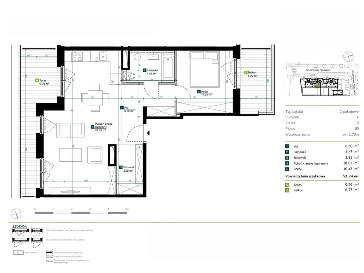 Mieszkanie na sprzedaż, 53 m², Warszawa Bemowo 