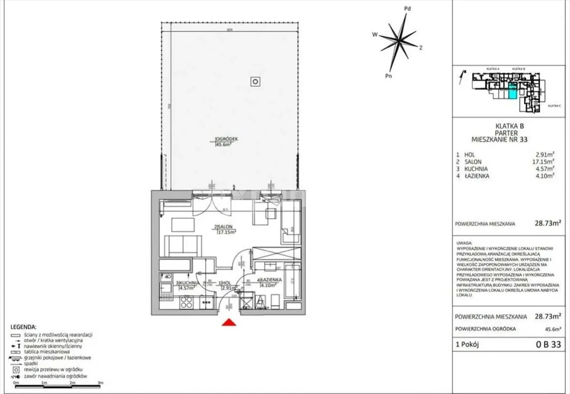 Cesja- Mieszkanie 28,70m2 z dużym ogródkiem