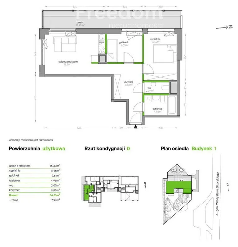 Mieszkanie na sprzedaż, 54 m², Warszawa Mokotów 