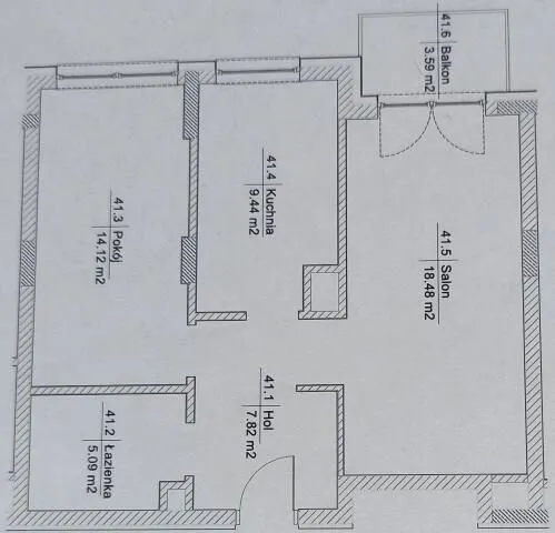 Apartament, ul. Korkowa