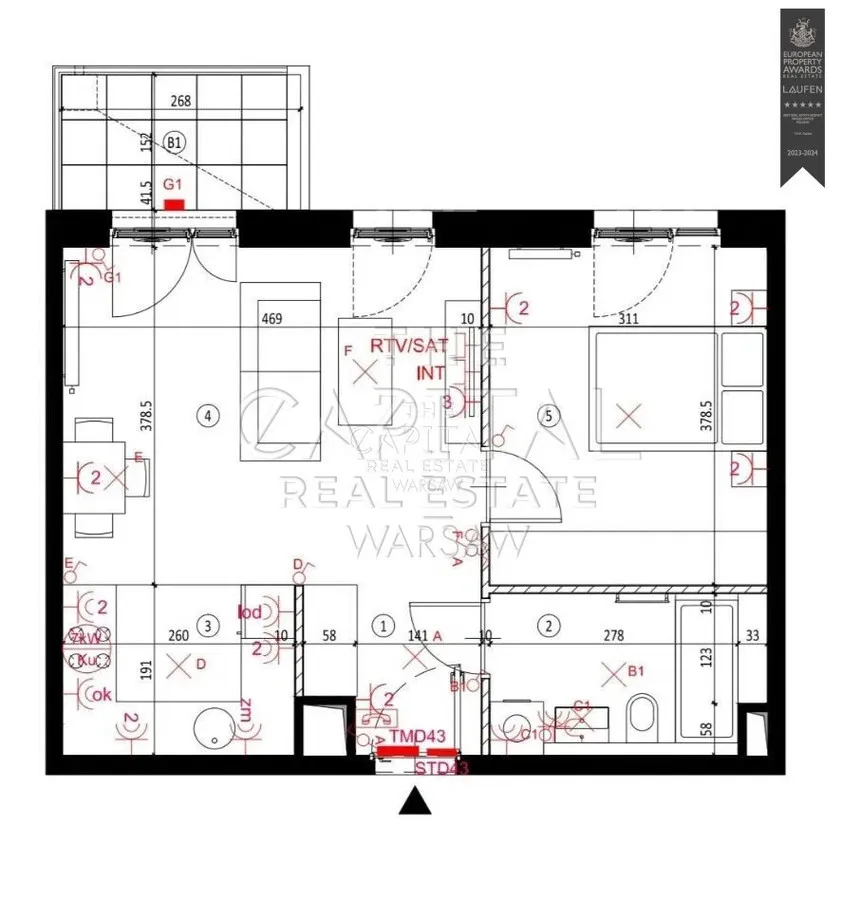 Mieszkanie do wynajęcia, 43 m², Warszawa Praga-Północ 