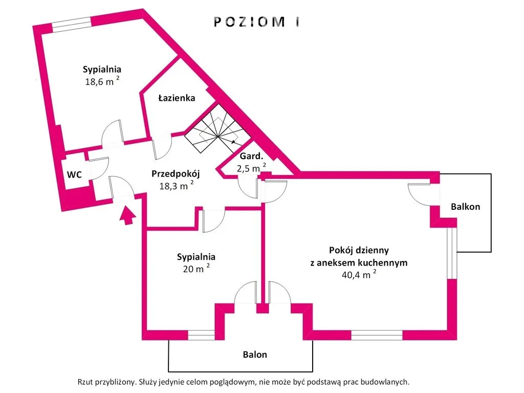 Dwupoziomowe mieszkanie Ursynów- 183 m2 