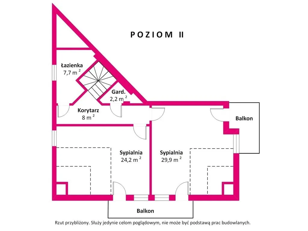 Dwupoziomowe mieszkanie Ursynów- 183 m2 