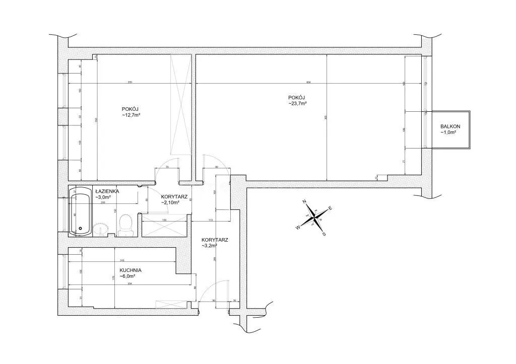 Mieszkanie na sprzedaż, 53 m², Warszawa 