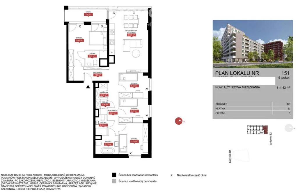 Mieszkanie na sprzedaż, 111 m², Warszawa Mokotów 