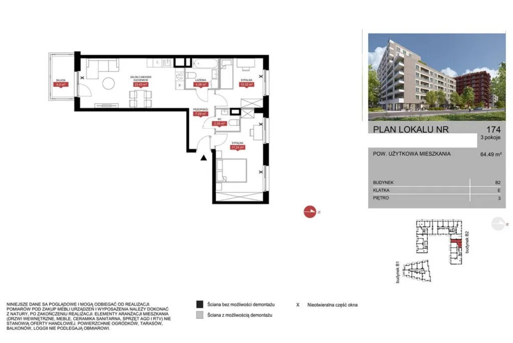 Mieszkanie na sprzedaż, 64 m², Warszawa Mokotów 