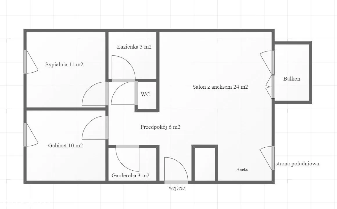 3 pokoje, 58 m2, PRZY STACJI METRA!