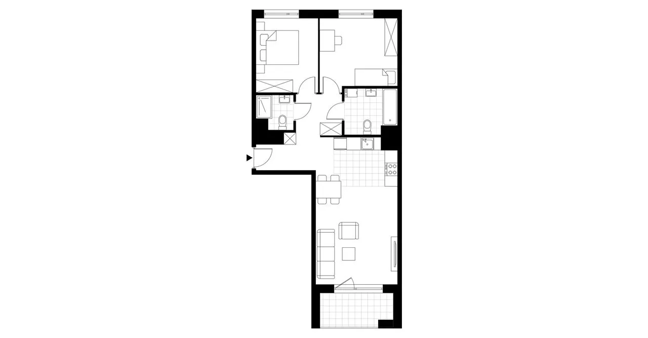 3-pokojowe mieszkanie 64m2 + loggia