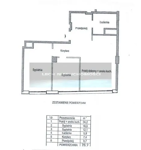 Sprzedam mieszkanie trzypokojowe: Warszawa Ochota , ulica Grójecka, 76 m2, 1555000 PLN, 3 pokoje - Domiporta.pl