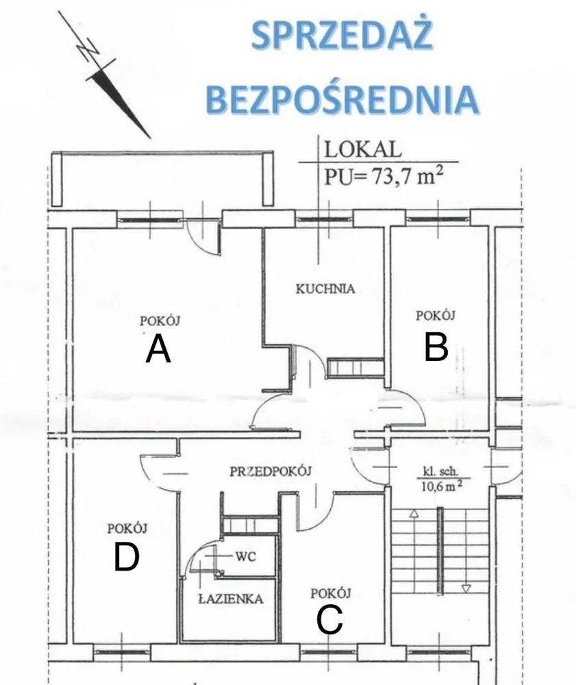 4 pokoje, świetna lokalizacja, BEZPOŚREDNIO