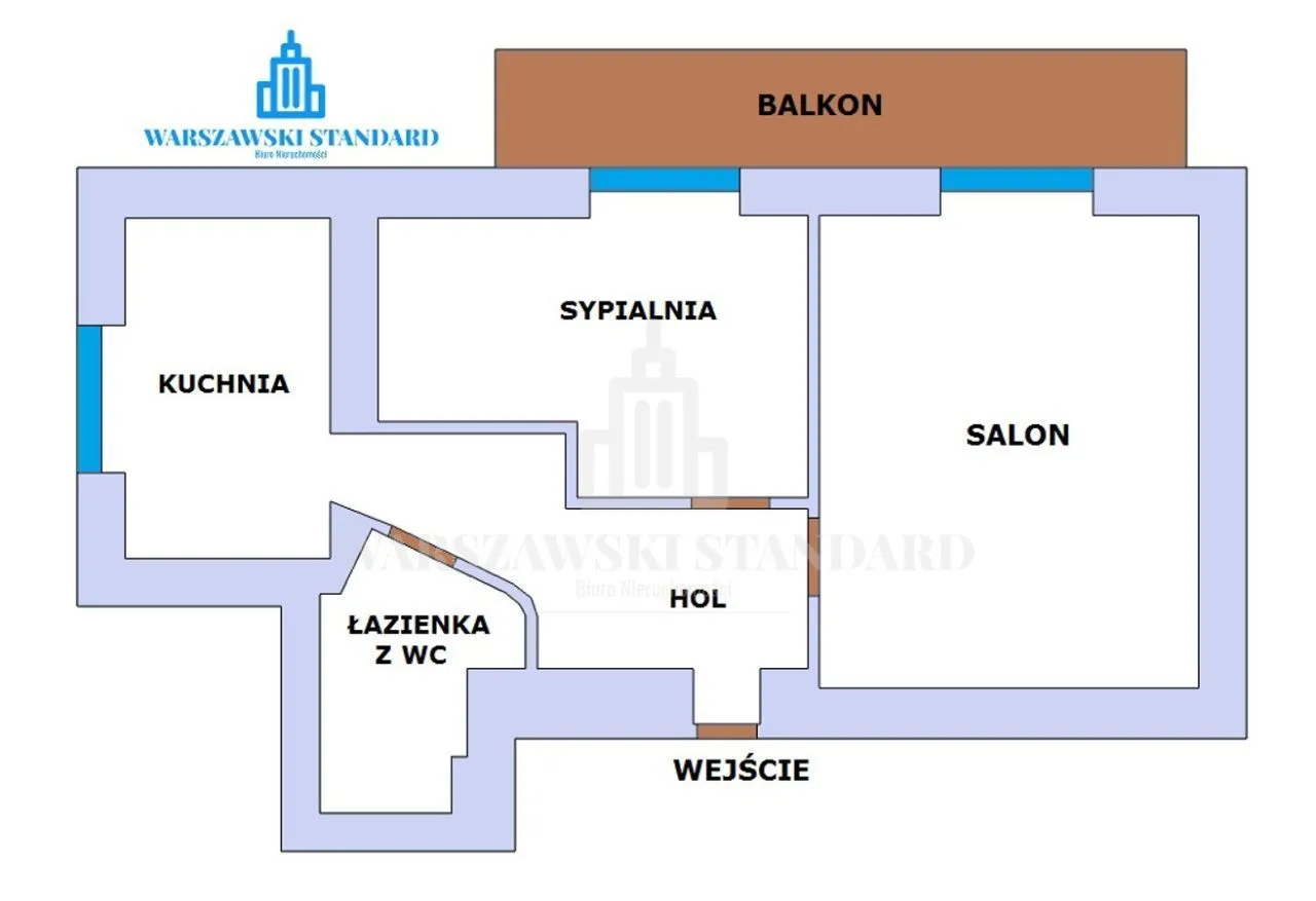 Mieszkanie na sprzedaż, 60 m², Warszawa Mokotów Wierzbno 