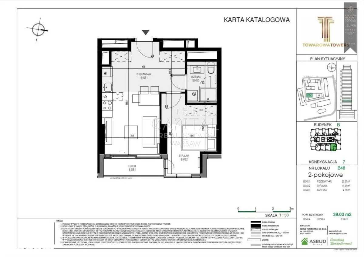 Sprzedam mieszkanie dwupokojowe: Warszawa Wola Czyste , ulica Towarowa, 39 m2, 1330000 PLN, 2 pokoje - Domiporta.pl