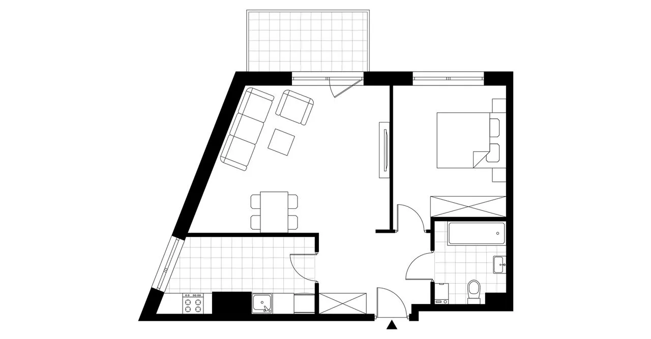 2-pokojowe mieszkanie 52m2 + balkon