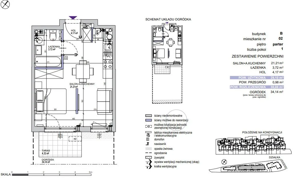 Mieszkanie na sprzedaż, 30 m², Warszawa Mokotów Służewiec 