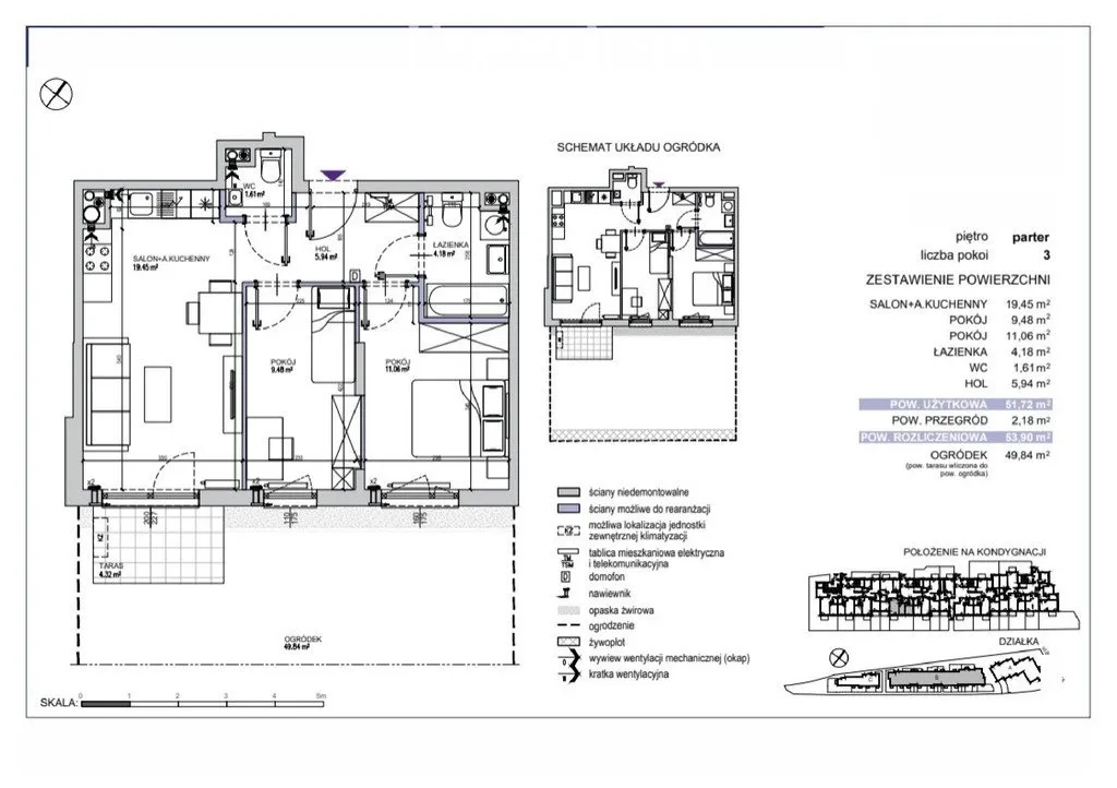 Mieszkanie na sprzedaż, 53 m², Warszawa Mokotów Służewiec 