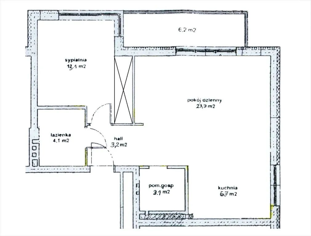 Mieszkanie na sprzedaż, 54 m², 2 pokoje Warszawa Białołęka Grodzisk 