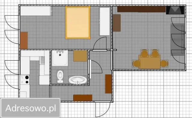 Warszawa Żoliborz, ul. Adama Mickiewicza Mieszkanie - 2 pokoje - 52 m2 - 1 piętro