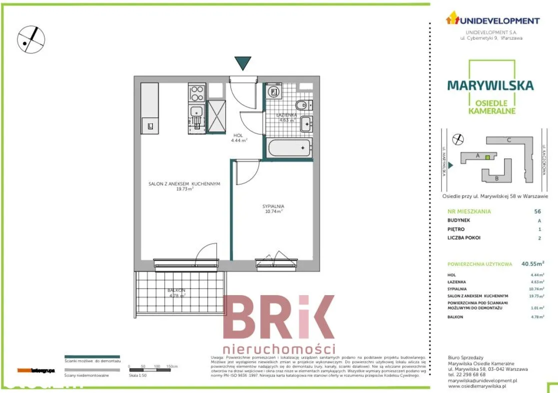 Mieszkanie 40,55 M2 Na Wynajem, Blisko Skm