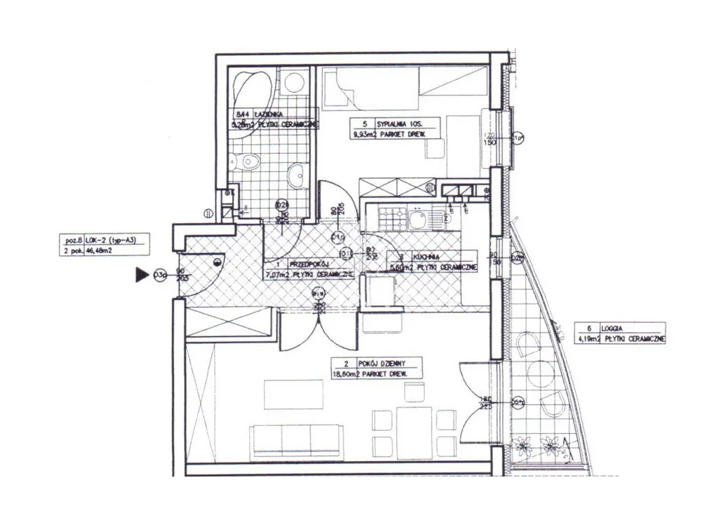 Mieszkanie na sprzedaż, 46 m², Warszawa Bielany 