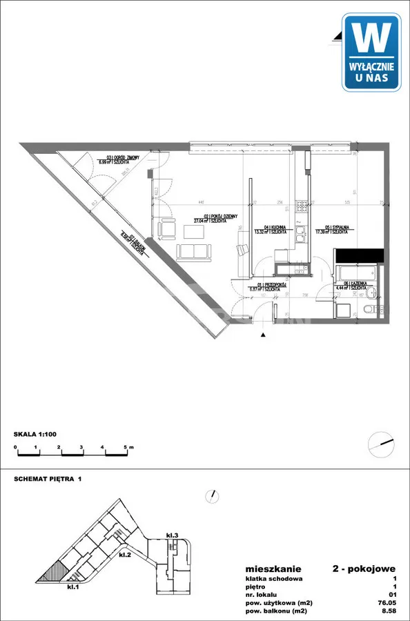 Mieszkanie na sprzedaż, 76 m², Warszawa Śródmieście 