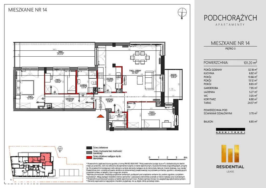 Mieszkanie na sprzedaż, 101 m², Warszawa Mokotów 