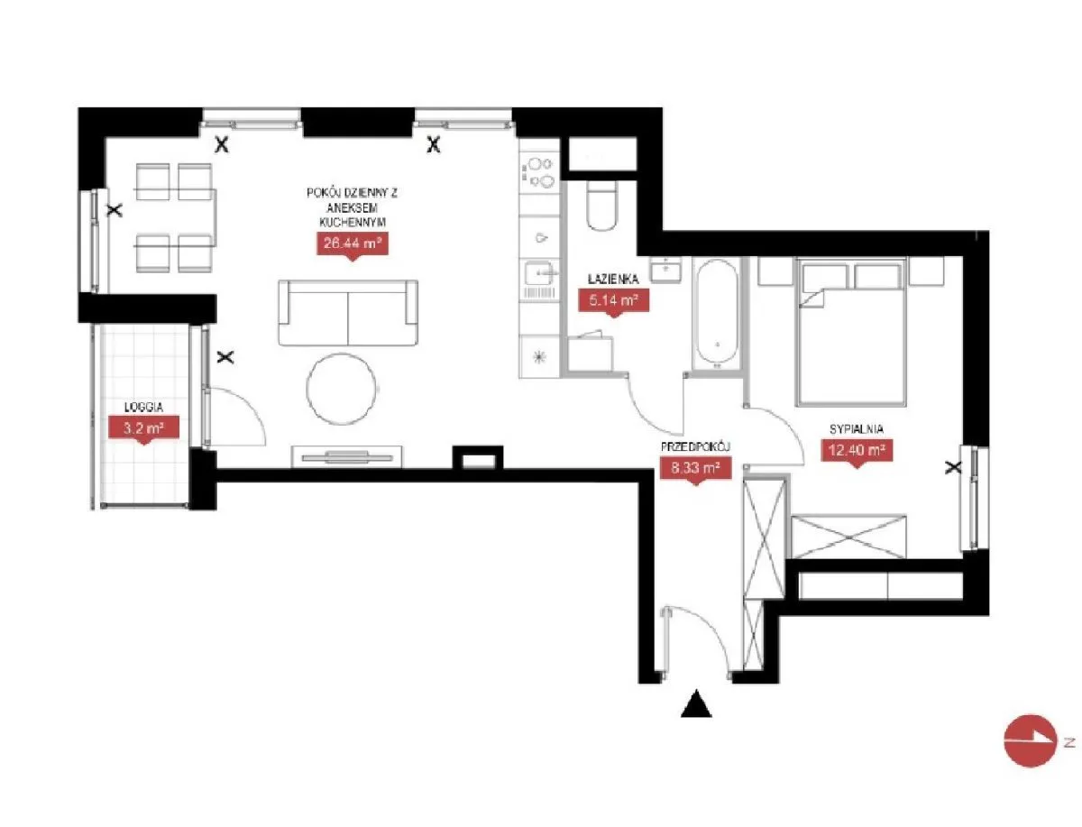 Mieszkanie na sprzedaż, 52 m², Warszawa Mokotów Ksawerów 