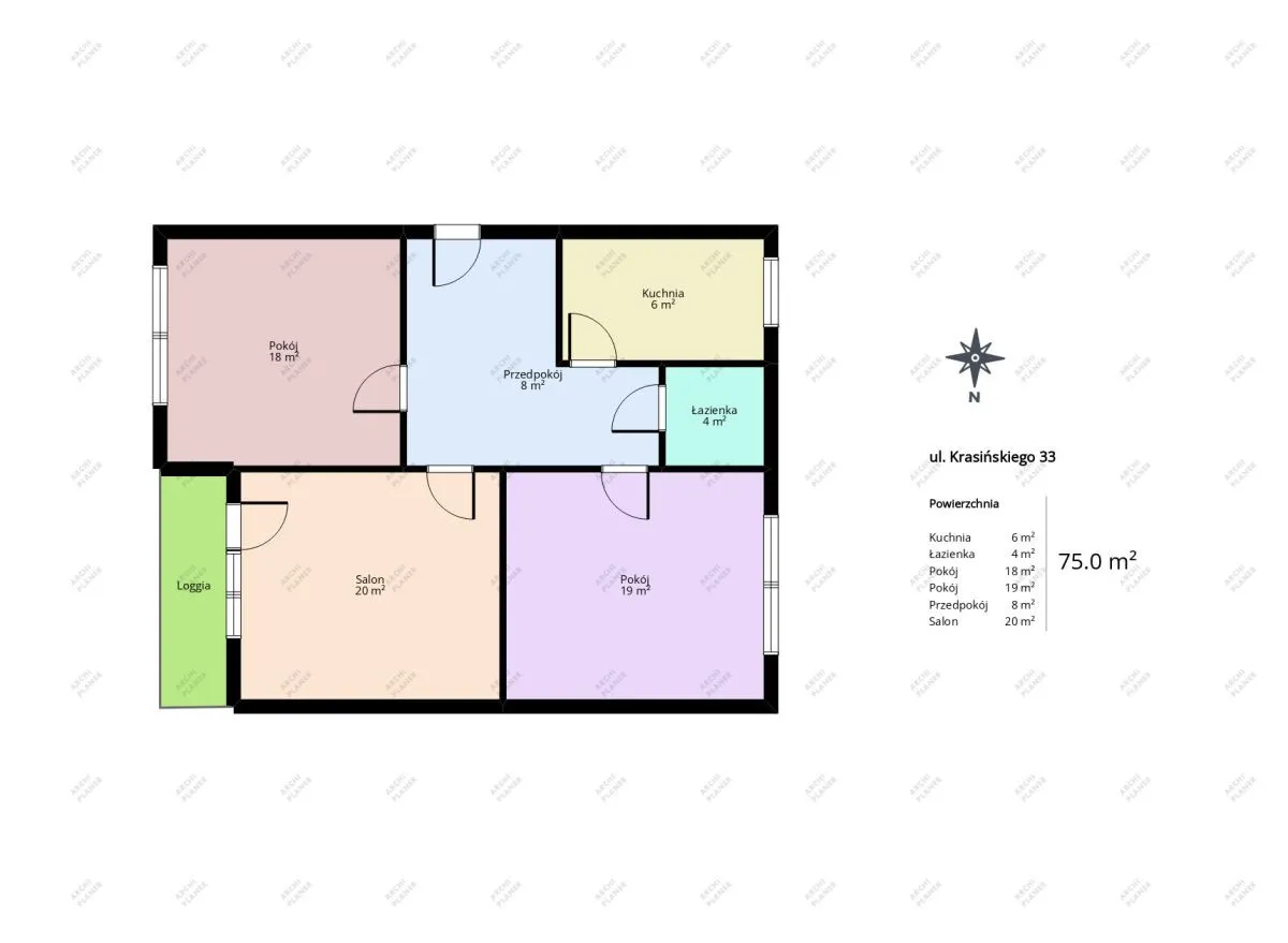 Mieszkanie na sprzedaż, 75 m², Warszawa Żoliborz Sady Żoliborskie 