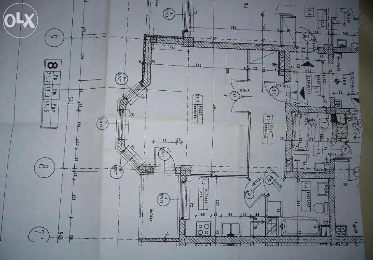 Mieszkanie na sprzedaż 1 pokoje 44m2