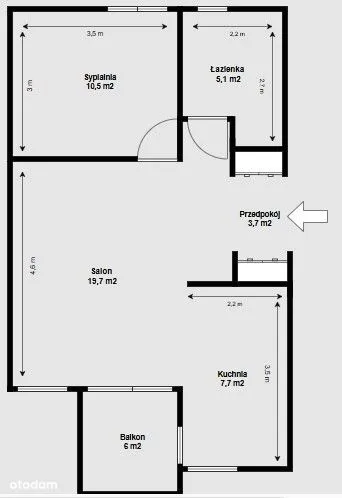 Mieszkanie na sprzedaż, 47 m², Warszawa Ursynów 