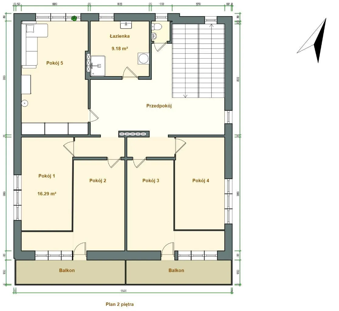 14 pokoi |4 mieszkania |Z najemcami |Działka 707m2