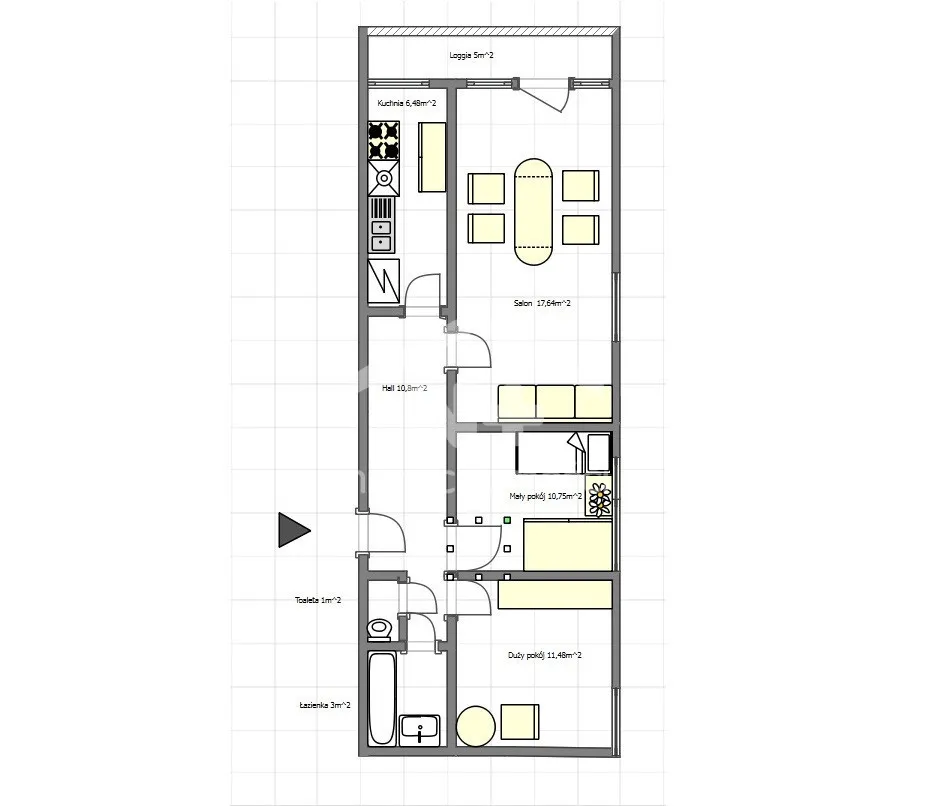 Mieszkanie na sprzedaż, 58 m², Warszawa Mokotów Ksawerów 