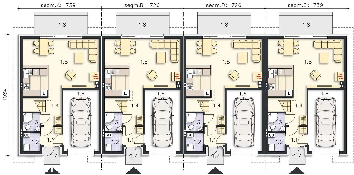 bliźniak białołęka 120m2 5 pokoi, ładne działki