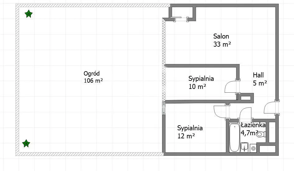 Łazienki Królewskie, Ogród 100m, Enklawa ciszy 