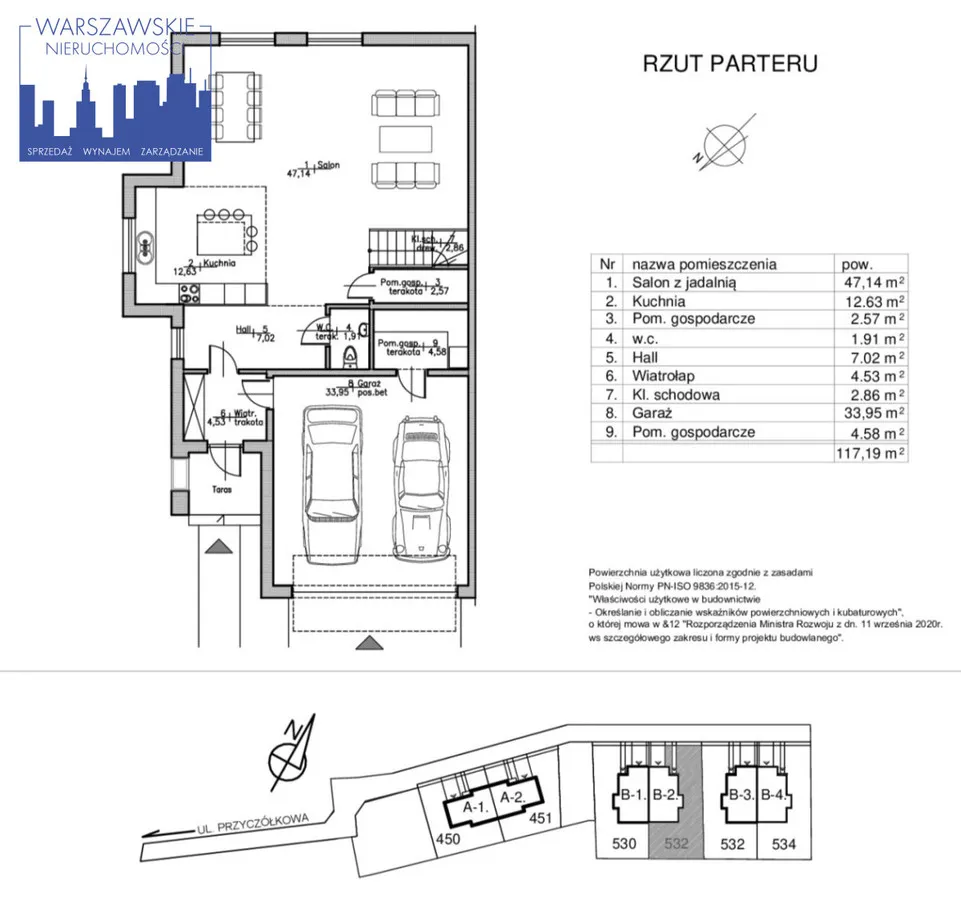 Dom w stanie deweloperskim na działce 532m2 