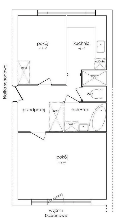 Mieszkanie na sprzedaż, 43 m², Warszawa Ursynów 