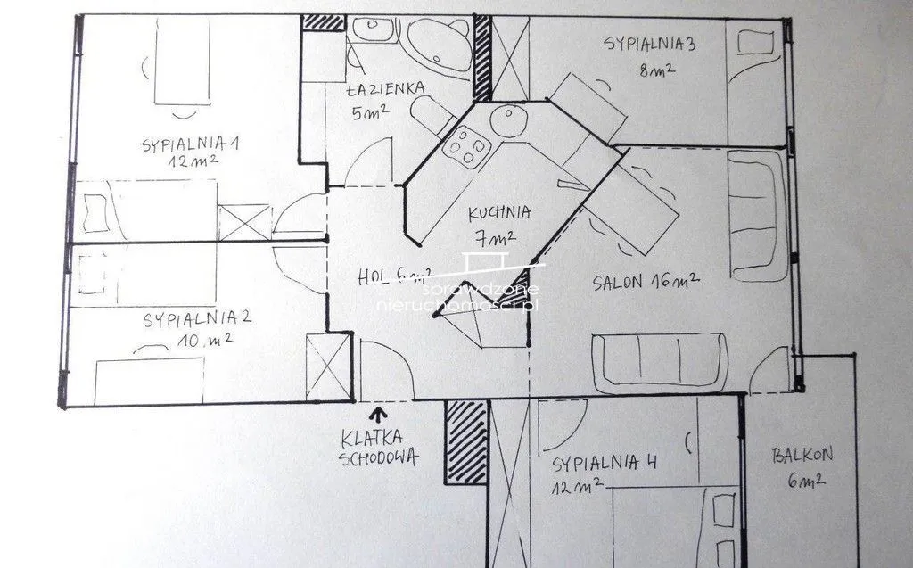 Mieszkanie na sprzedaż, 76 m², Warszawa Ursynów 