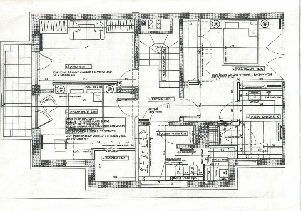 Duży dom w zabudowie bliźniaczej - bliski Wawer