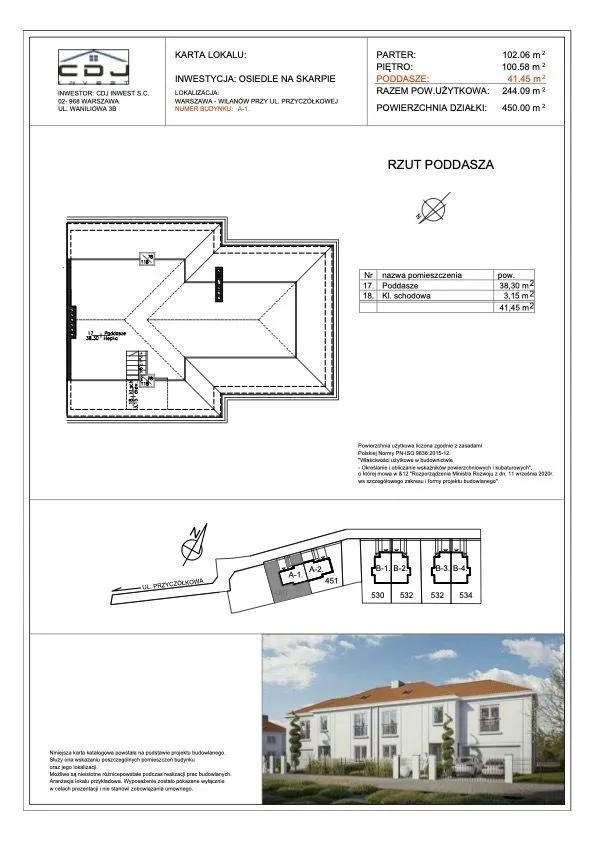 Nowa inwestycja domów jednorodzinnych w Powsinie