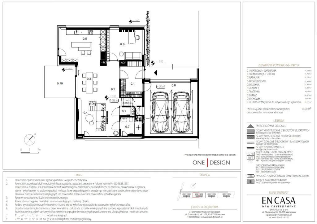 Nowoczesny bliźniak | 258m2 | Wilanów-Zawady