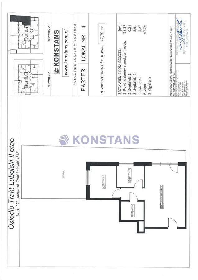 Mieszkanie na sprzedaż, 47 m², Warszawa 