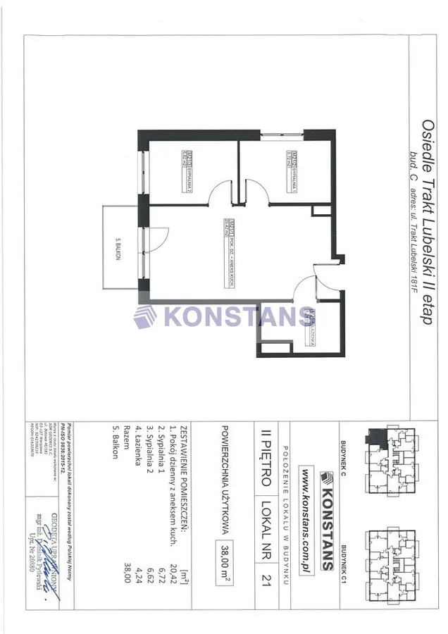 Mieszkanie na sprzedaż, 38 m², Warszawa Wawer 