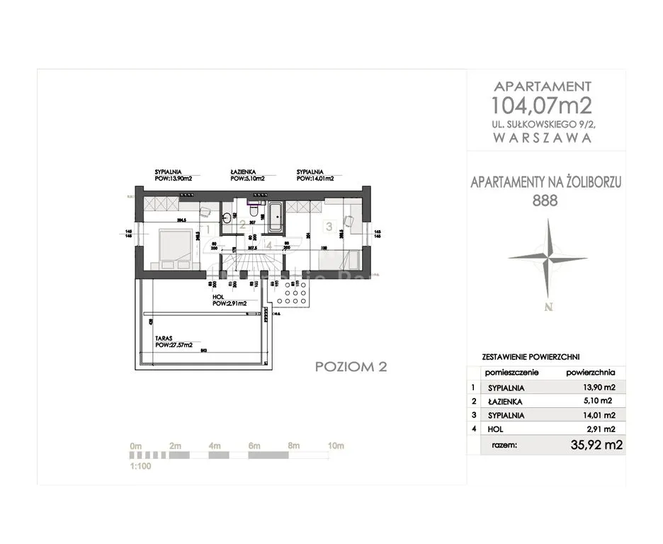 Mieszkanie na sprzedaż, 104 m², Warszawa Żoliborz 