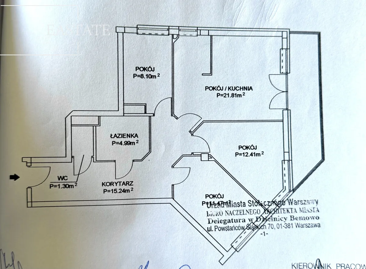 Mieszkanie na sprzedaż, 75 m², Warszawa Bemowo 