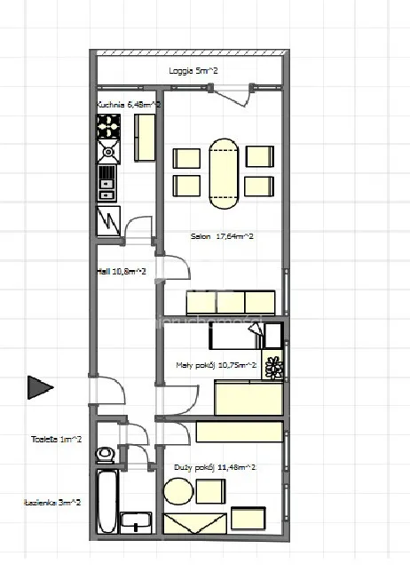 Mieszkanie na sprzedaż, 58 m², Warszawa Mokotów Ksawerów 