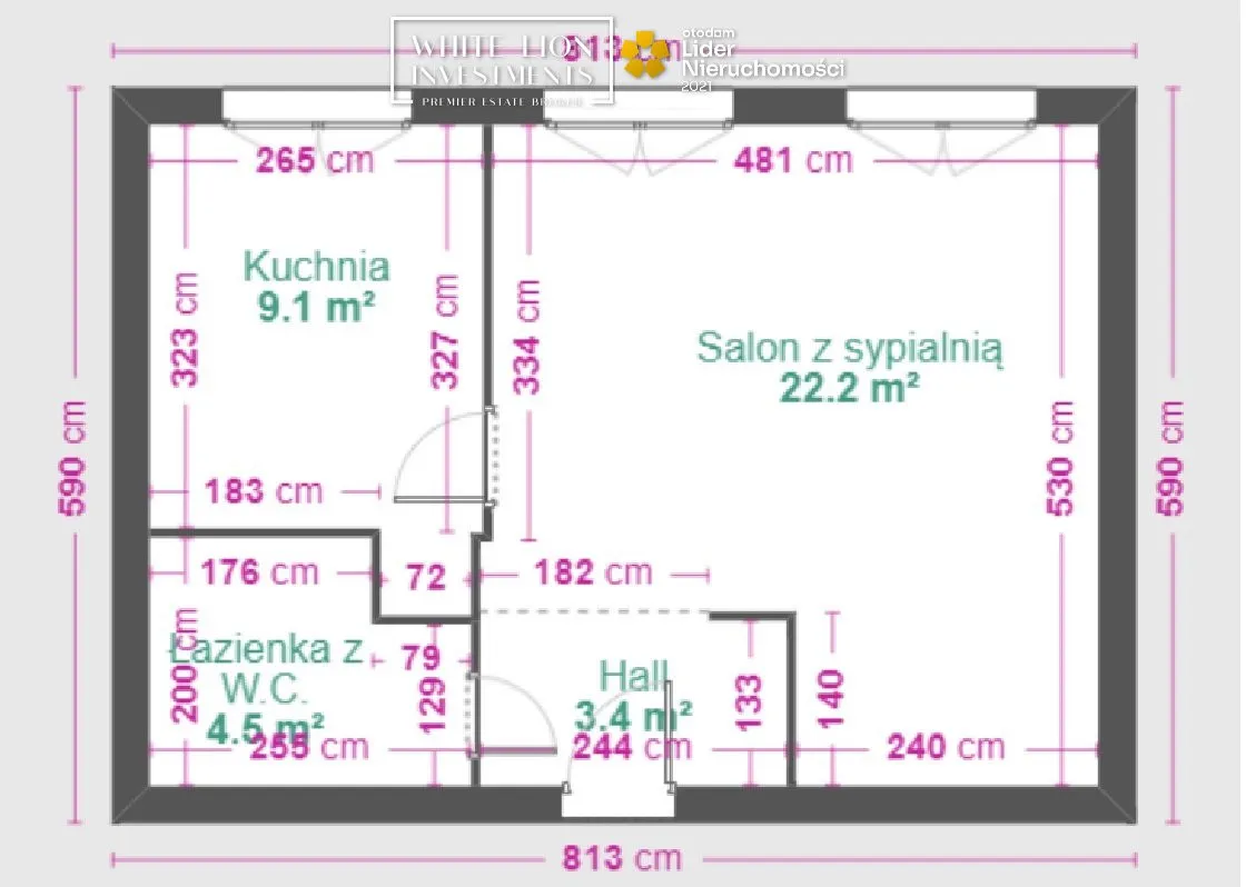 Mieszkanie na sprzedaż, 39 m², Warszawa Bielany 