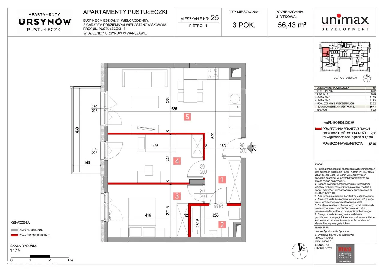 Apartamenty Pustułeczki | mieszkanie 3-pok. | M25