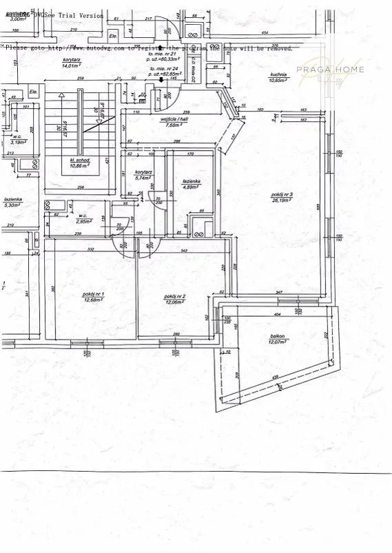 Mieszkanie do wynajęcia, 82 m², Warszawa Mokotów 