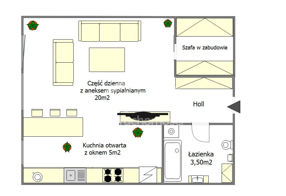 Mieszkanie na sprzedaż, 32 m², Warszawa Mokotów 